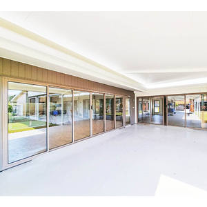 AS2047 Design moderne australien extérieur en aluminium Patio coulissant empilable portes accordéon balcon panoramique coulissant pour les maisons - Product Image 1