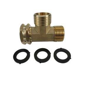 Brass Garden Hose T Connector 3/4 Ght Female Male Pipe Fittings Swivel Adapter For Bulk Hose - Product Image 1