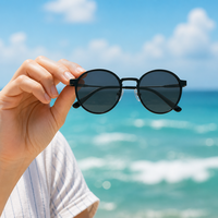 Lunettes de soleil à clipser vintage en acier inoxydable, de haute qualité, élégantes, classiques, tendance, rétro, de luxe, nouvelle collection