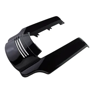 Black Stretched Rear Fender Extension Rear Fender Motorcycle Plastic Fender For Harley Touring Street Road Glide 2014-2022