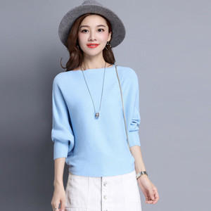 Nouveau <span class=keywords><strong>pull</strong></span> court ample pour femme style coréen avec manches chauve-souris, haut tricoté pour l'automne 2026 - Product Image 3