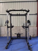 Machine Smith tout-en-un avec crossover par câble, rack de musculation, équipement de musculation multifonctionnel pour la maison avec pile de poids intégrée