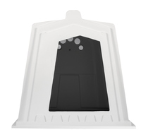 Nouvelle niche extérieure pour veau avec clôture / Abri pour bétail / Maison en plastique agricole 100 % PE, garantie 1 an