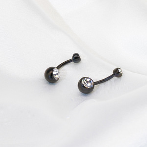Anneau de nombril en acier inoxydable avec zircon serti clos, bijou de corps unisexe, piercing clou - Product Image 4