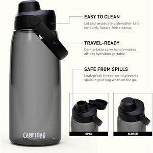 Botella de agua Camelbak de 32 oz, de plástico, libre de BPA, con boca estrecha y asa, para adultos. - Product Image 6