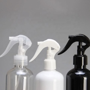 Wholesale PET Plastic Black White 200 250 300 ml 200ml 250ml 300ml Trigger Spray Mist Bottles for Hair <b>Cleaner</b> - Product Image 4