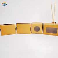 In Stock Mini Rectangle Kraft Paper Boxes with Clear Windows White Cardstock Food Grade Cake Box Recyclable Custom Size