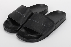 Zapatillas deslizantes con logotipo personalizado para mujer, calzado con logotipo personalizado en relieve, Pu, personalizadas - Product Image 6