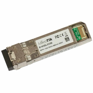 Mikrotik S + 85DLC03D 10G SFP משדר 850nm LC מחבר עבור עד 300 מטר רב מצב סיבי חיבור - Product Image 1