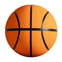 Ballon de basketball silencieux lesté taille 7, revêtement PU, écologique, durable, logo personnalisé, boîte couleur, haute résilience, éponge anti-chute