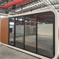 Cabine préfabriquée modulaire portable, maison en capsule mobile, villa, conception personnalisée, cabine préfabriquée durable, pod de vie moderne en plein air
