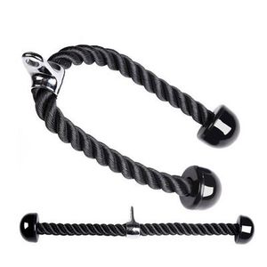 Cuerda de tracción doble YX para bíceps y tríceps <span class=keywords><strong>con</strong></span> mosquetón, máquina de nailon para bíceps, equipo de gimnasio comercial, bandas para bíceps - Product Image 1