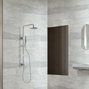 Free US Shipping <b>Deck</b> Mount <b>Brushed</b> Stainless Steel Chrome Plated Ceramic Shower Head Rain Spray Apartment Hotel Villa Easy JK04 - Product Image 1