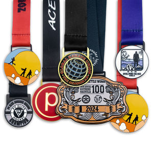 Profession elle benutzer definierte Goldmedaille Sport Metall medaille benutzer definierte Zink legierung und Aluminium benutzer definierte Medaillen platten - Product Image 3