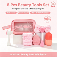 Kit d'outils de beauté : Éponge de soin, applicateur de maquillage, masque nettoyant facial, pochette de rangement rafraîchissante – OEM ODM, logo personnalisé, direct usine