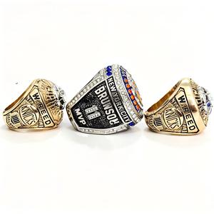 Bague de championnat des New York Knicks 2025-2026 en alliage, plaquée or, incrustation hip-hop, commémorative de basket-ball - Product Image 3