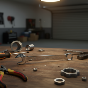 Llave Combinada Fervi de 11/16 Pulgadas, Cromada y Pulida a Espejo - Product Image 3