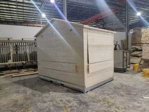 <span class=keywords><strong>Kiosque</strong></span> pliable en bois imperméable à montage rapide pour marché, événement, festival, Noël, avec structure métallique - Product Image 6