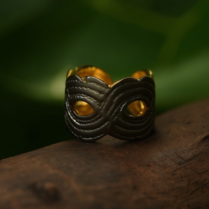 Fashion <b>Rings</b> 316L Stainless Steel PVD Gold Plating Sustainable Resistant Design - Product Image 3
