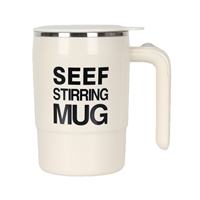 Mug à café auto-mélangeur en acier inoxydable 304 avec agitateur magnétique, personnalisable pour le bureau, la salle de sport, la maison, le camping