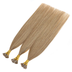 Extensions de cheveux à pointe en I en kératine double épaisseur Jasminebeauty, prix de gros, 100 % cheveux humains Remy #   Extensions de cheveux blondes glacées à pointe I - Product Image 2