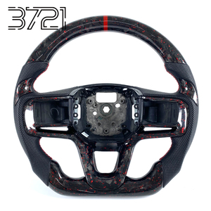 For Land Rover Range Rover Evoque L551 Discovery Velar Defender Red Style Forged Carbon Fiber Steering Wheel Interior 2012-2026 - Product Image 1