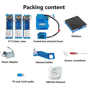 Nouveau meilleur vendeur petit K9 souper Mini bureau 10*10*10cm pas de lit chauffant impression à une touche TF imprimante 3D Machine cadeau imprimante 3D - Product Image 5