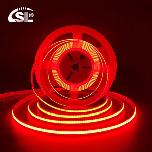 Factory Wholesale High Lumen COB Led Light Strings CE RoHS IP20 8mm Width AC 220V Red Flexible Smart Control Dimmable 3-Year