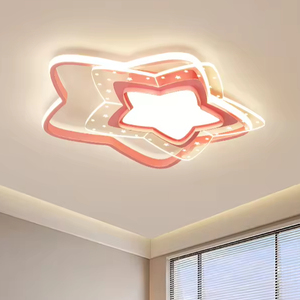 Lámpara de <span class=keywords><strong>Techo</strong></span> LED Creativa con Forma de <span class=keywords><strong>Estrellas</strong></span> Rosadas para Dormitorio, Sala de Estar, Restaurante, Habitación Infantil, la Más Vendida al por Mayor - Product Image 4