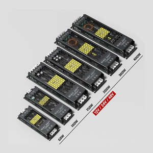 แหล่งจ่ายไฟ LED แบบบางพิเศษ 12V 24V 48V 60W 100W 150W 200W 300W ไดรเวอร์หรี่ไฟได้แบบ Open Frame - Product Image 2