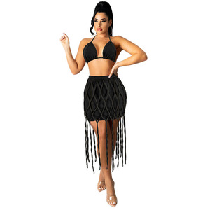 MY715 Vestido Casual de Moda para <span class=keywords><strong>Mujer</strong></span> con Diseño de Cuadrícula de Cuerda de Mezclilla, Nuevo, Venta Directa de Fábrica - Product Image 5