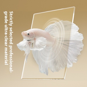 Petit réservoir de poissons rouges de bureau moderne avec lampe d'aquarium spéciale ensemble complet de culture de poissons pour l'aménagement écologique - Product Image 4