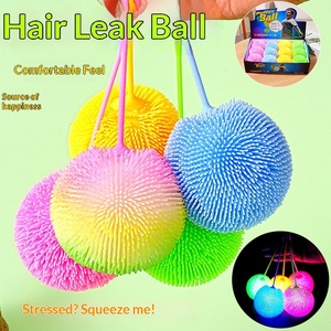 Juguetes de Plástico con Diseño de Dibujos Animados, Bolas de Pelo Brillantes para Niños, Juguetes Electrónicos de Descompresión con Luces Intermitentes y Diseño Suave para Apretar - Product Image 2