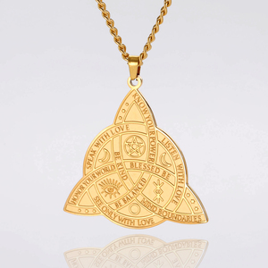 Myshape Triple Moon Goddess Triquetra Necklace Knot Pendant <strong>Irish</strong> Amulet Wiccan Witchcraft <strong>Jewelry</strong> Stainless Steel 2025 - Product Image 3
