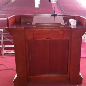 ที่มีคุณภาพสูงไม้คริสตจักร Pulpit การออกแบบคริสตจักรแท่นไม้แท่นโบสถ์ Pulpit สำหรับขาย - Product Image 3