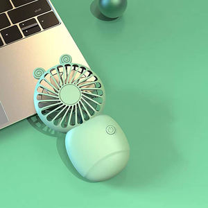 Mini ventilateur de poche portable, rechargeable par USB, avec support, pour bureau - Product Image 5