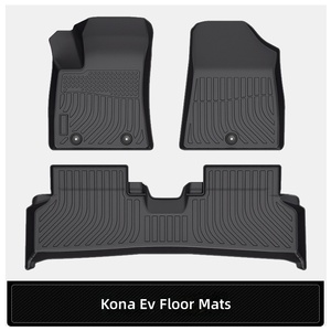Tapetes para Piso de Auto TPE Resistentes a Manchas y sin Olor, Compatibles con <span class=keywords><strong>Hyundai</strong></span> <span class=keywords><strong>Kona</strong></span> Eléctrico Híbrido 2024-2025, Cobertura Total - Product Image 2