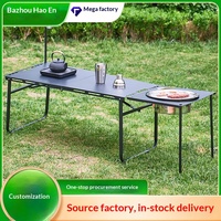 Table pliante de camping et pique-nique d'extérieur, table de thé portable pour cour extérieure, avec vérin hydraulique, légère, mobilier d'extérieur
