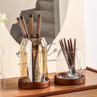Nouvel ensemble de pots de rangement rétro pour fourchettes à fruits, idéal pour les brochettes de dessert, avec support de rangement pour baguettes, à poser sur le bureau pour usage domestique