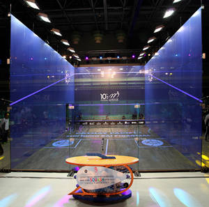 สนามสควอชกระจกคุณภาพดีพร้อมจุดเซรามิก ขายส่ง - Product Image 3