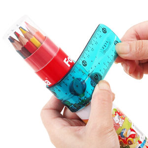 Outil de mesure multifonction Foska, règle flexible en plastique pour dessiner des lignes droites, mesurer du <span class=keywords><strong>papier</strong></span>, du tissu ou de petits objets - Product Image 1