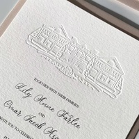Cartes de menu personnalisées en carton de coton 700 g, cartes de mariage, invitations de mariage, invitations de mariage en relief, cartes de visite