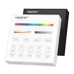 Miboxer 2,4 GHz 4-Zone 9 Dynamic Mode Panel Remote (RGB + CCT)-B4 Touch Dimmer Panel Controller - Product Image 1