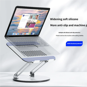 Stock Aluminium Heat Dissipation 360 Rotation <b>Foldable</b> Portable Desktop Laptop Holder for <b>Office</b> and Room - Product Image 4