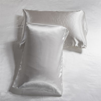Parure de lit de luxe en polyester soyeux, couleur unie, toucher lisse, certifiée OEKO-TEX, toutes saisons, pour logo personnalisé OEM