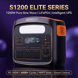 Station d'alimentation portable S1200 1200W, générateur solaire à onde sinusoïdale pure, charge rapide, pour extérieur - Product Image 1