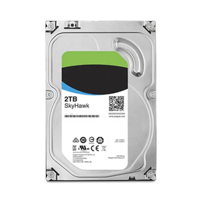 Seagate Surveilans 3.5 Inci, Hard Disk Drive 2TB Diperbarui untuk Desktop Siap Kirim