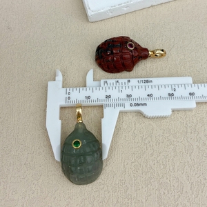 Ciondolo in <span class=keywords><strong>Pietra</strong></span> Naturale all'Ingrosso: Avventurina Verde, Cristallo Bianco, Placcato Oro, Ametista, Ciondolo a Forma di Pangolino, Collana Fai da Te, Gioielli con Gemme - Product Image 5