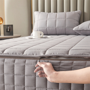 Nouvelle Housse de <span class=keywords><strong>Matelas</strong></span> Matelassée Imperméable Respirante en Coton <span class=keywords><strong>Anti</strong></span>-acariens <span class=keywords><strong>Anti</strong></span>-bactérienne Drap-housse Couvre-lit - Product Image 4