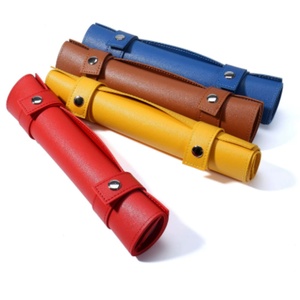 Boshiho - Bolsa de Viaje Enrollable de Cuero con Cierre de Cremallera para Juego de Backgammon Portátil de 7 Pulgadas, Moderna, en Varios Colores - Product Image 3